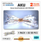 LED Module AKU Samsung Korea SMD 2835 Transparan | 3 Mata - Putih - White
